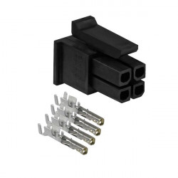 4-Pin plug with contact...